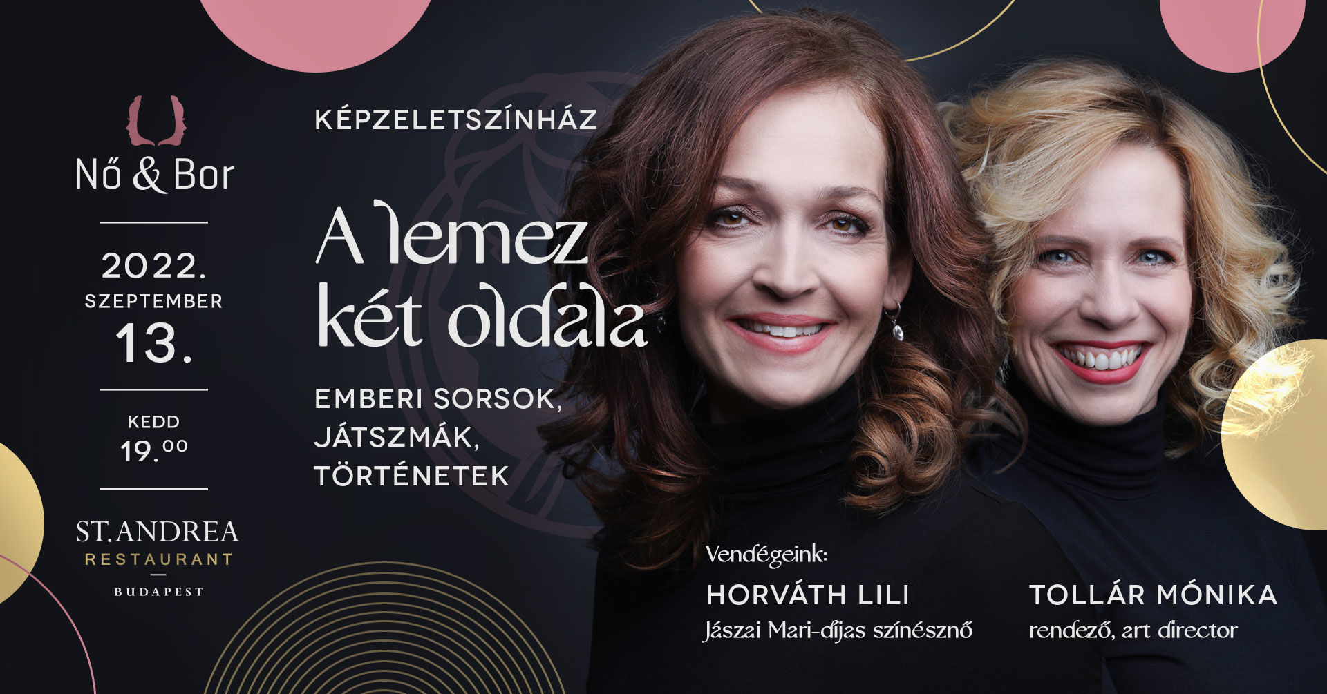 Szezonnyitó NŐ&BOR a St. Andrea Restaurantban!